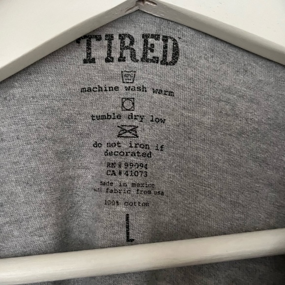 Size L 100% cotton men’s T-Shirt, grey with “tired” sunflower - Picture 6 of 11